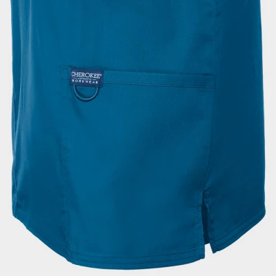 Tunică medicală de bărbat CHEROKEE V-NECK CARIBBEAN BLUE WWE670 / Stenso / Sanitara, Asistenti medicali, Curatenie