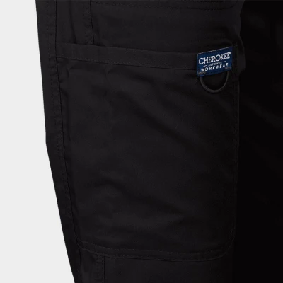 Pantaloni medicali de damă CHEROKEE MR TAPERED NEGRU WWE105 / Stenso / Sanitara, Asistenti medicali, Curatenie
