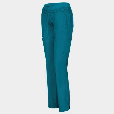 Pantaloni medicali de damă CHEROKEE MR TAPERED CARIBBEAN BLUE WWE105 / Stenso / Sanitara, Asistenti medicali, Curatenie