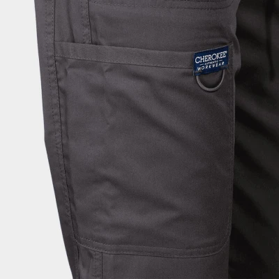 Pantaloni medicali de damă CHEROKEE MR TAPERED GRI WWE105 / Stenso / Sanitara, Asistenti medicali, Curatenie