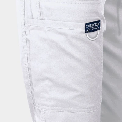 Pantaloni medicali de damă CHEROKEE MR TAPERED ALB WWE105 / Stenso / Sanitara, Asistenti medicali, Curatenie