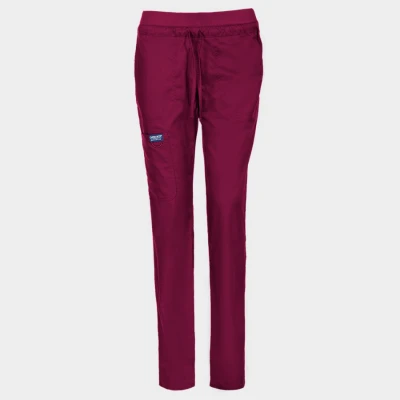 Pantaloni medicali de damă CHEROKEE MR TAPERED VIȘINIU WWE105 / Stenso / Sanitara, Asistenti medicali, Curatenie