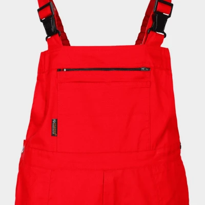 Pantaloni de salopete PLUTON T/C ROȘU / Stenso / Pantaloni salopeta cu pieptar