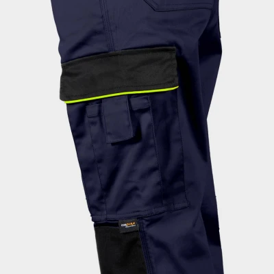 Pantaloni de damă BELLA STRETCH ALBASTRU ÎNCHIS / Stenso / Pantaloni salopeta talie