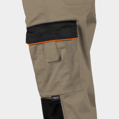 Pantaloni de damă BELLA STRETCH KAKI / Stenso / Pantaloni salopeta talie