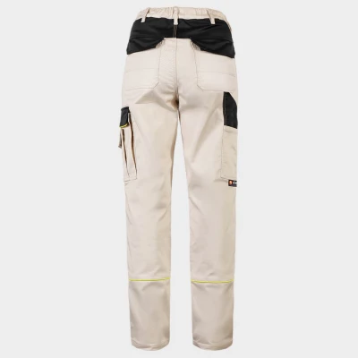 Pantaloni de damă BELLA STRETCH BEJ / Stenso / Pantaloni salopeta talie
