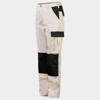 Pantaloni de damă BELLA STRETCH BEJ / Stenso / Pantaloni salopeta talie