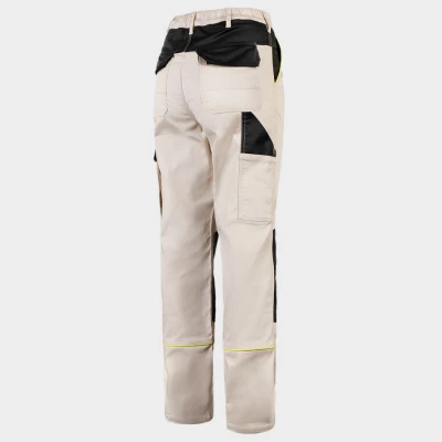 Pantaloni de damă BELLA STRETCH BEJ / Stenso / Pantaloni salopeta talie