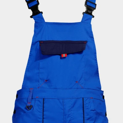 Pantaloni de salopete PRISMA LIGHT STRETCH ALBASTRU REGAL/ALBASTRU ÎNCHIS / Stenso / Pantaloni salopeta cu pieptar