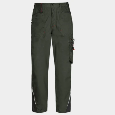 Pantaloni de lucru PRISMA LIGHT STRETCH KAKI/NEGRU / Stenso / Pantaloni salopeta talie