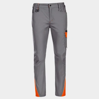 Pantaloni de lucru PRISMA LIGHT STRETCH GRI/PORTOCALIU / Stenso / Pantaloni salopeta talie