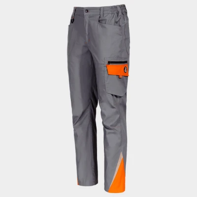 Pantaloni de lucru PRISMA LIGHT STRETCH GRI/PORTOCALIU / Stenso / Pantaloni salopeta talie