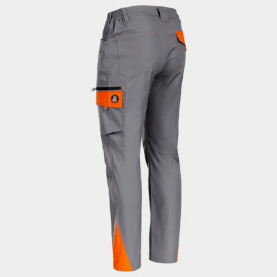 Pantaloni de lucru PRISMA LIGHT STRETCH GRI/PORTOCALIU / Stenso / Pantaloni salopeta talie