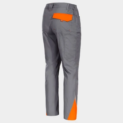 Pantaloni de lucru PRISMA LIGHT STRETCH GRI/PORTOCALIU / Stenso / Pantaloni salopeta talie