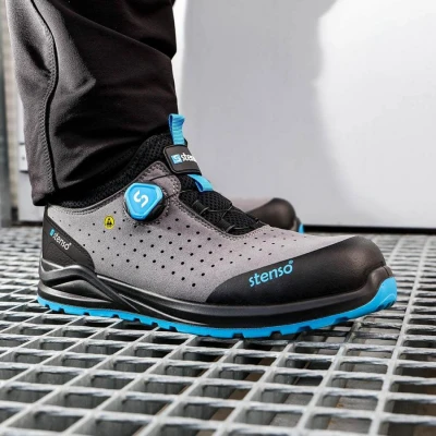 Pantofi de protectie JETT S1PS ESD GRI/ALBASTRU / Stenso / Pantofi protectie S1PS