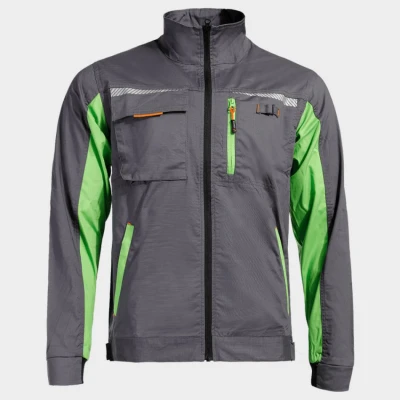 Jachetă de lucru PRISMA LIGHT STRETCH GRI/VERDE / Stenso / Jachete salopeta