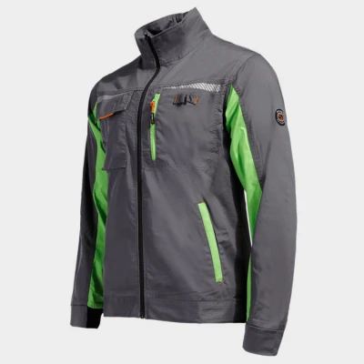 Jachetă de lucru PRISMA LIGHT STRETCH GRI/VERDE / Stenso / Jachete salopeta