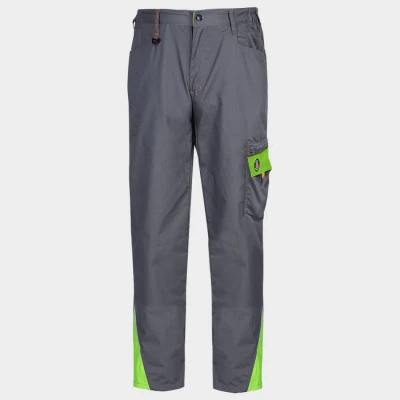 Pantaloni de lucru PRISMA LIGHT STRETCH GRI/VERDE / Stenso / Pantaloni salopeta talie
