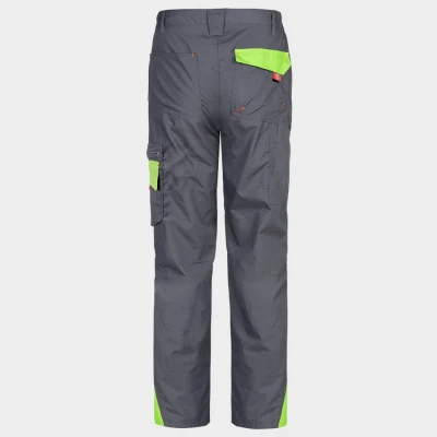 Pantaloni de lucru PRISMA LIGHT STRETCH GRI/VERDE / Stenso / Pantaloni salopeta talie