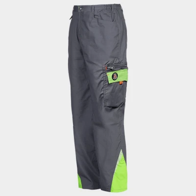Pantaloni de lucru PRISMA LIGHT STRETCH GRI/VERDE / Stenso / Pantaloni salopeta talie