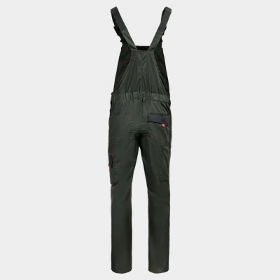 Pantaloni de salopete PRISMA LIGHT STRETCH KAKI/NEGRU / Stenso / Pantaloni salopeta cu pieptar