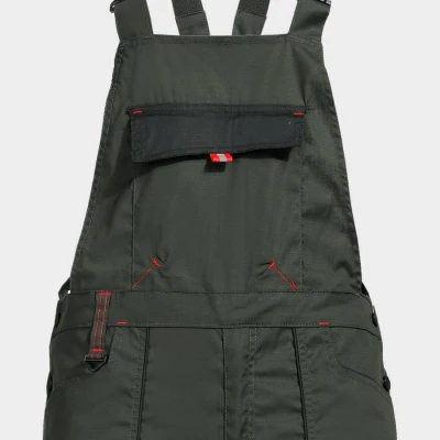 Pantaloni de salopete PRISMA LIGHT STRETCH KAKI/NEGRU / Stenso / Pantaloni salopeta cu pieptar