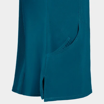 Tunică medicală pentru femei CHEROKEE WRAP PETROL CKE2625A / Stenso / Sanitara, Asistenti medicali, Curatenie