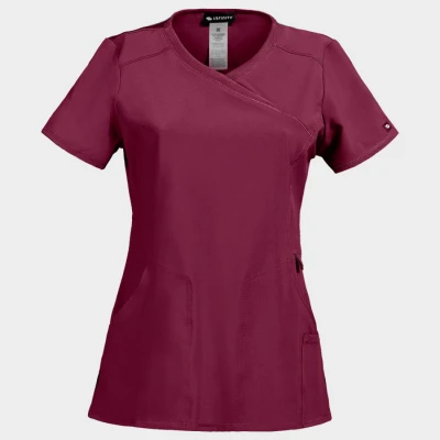 Tunică medicală pentru femei CHEROKEE WRAP VIȘINIU CKE2625A / Stenso / Sanitara, Asistenti medicali, Curatenie