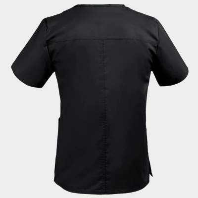 Tunică medicală CHEROKEE V-NECK NEGRU WWE4725 / Stenso / Sanitara, Asistenti medicali, Curatenie