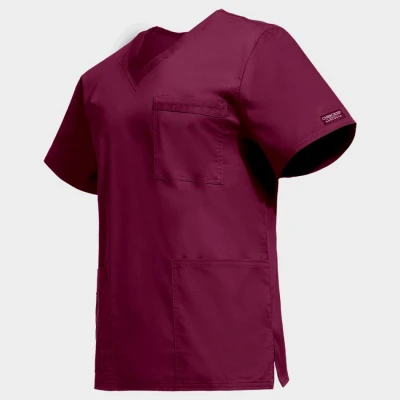 Tunică medicală CHEROKEE V-NECK VIȘINIU WWE4725 / Stenso / Sanitara, Asistenti medicali, Curatenie