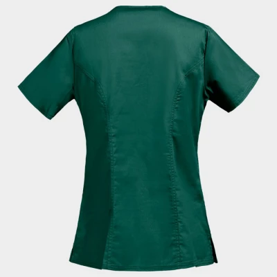 Tunică medicală pentru femei CHEROKEE WRAP NEGRU WWE4728 / Stenso / Sanitara, Asistenti medicali, Curatenie