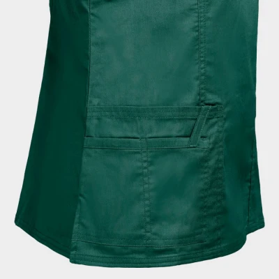 Tunică medicală pentru femei CHEROKEE WRAP NEGRU WWE4728 / Stenso / Sanitara, Asistenti medicali, Curatenie