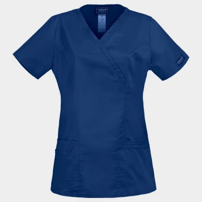 Tunică medicală pentru femei CHEROKEE WRAP ALBASTRU ÎNCHIS WWE4728 / Stenso / Sanitara, Asistenti medicali, Curatenie