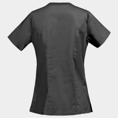 Tunică medicală pentru femei CHEROKEE WRAP GRI WWE4728 / Stenso / Sanitara, Asistenti medicali, Curatenie