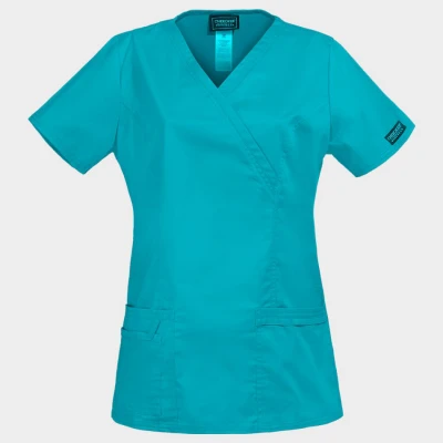Tunică medicală pentru femei CHEROKEE WRAP PETROL DESCHIS WWE4728 / Stenso / Sanitara, Asistenti medicali, Curatenie