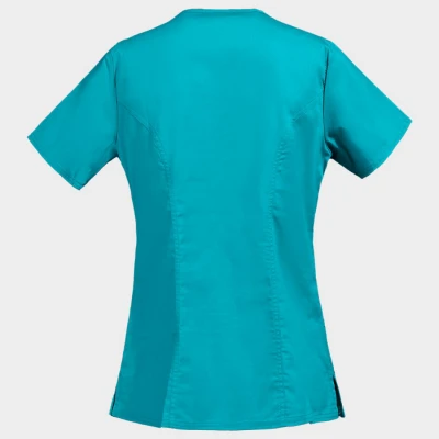 Tunică medicală pentru femei CHEROKEE WRAP PETROL DESCHIS WWE4728 / Stenso / Sanitara, Asistenti medicali, Curatenie