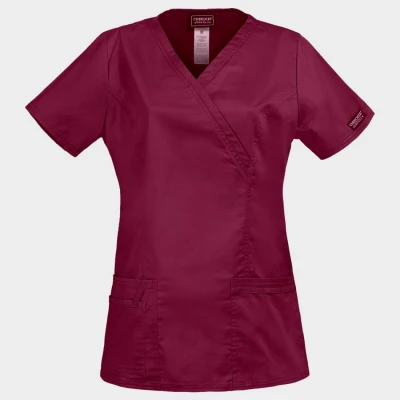 Tunică medicală pentru femei CHEROKEE WRAP VIȘINIU WWE4728 / Stenso / Sanitara, Asistenti medicali, Curatenie