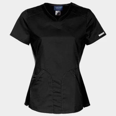Women's medical tunic CHEROKEE V-NECK BLACK WWE601. / Stenso / Sanitara, Asistenti medicali, Curatenie