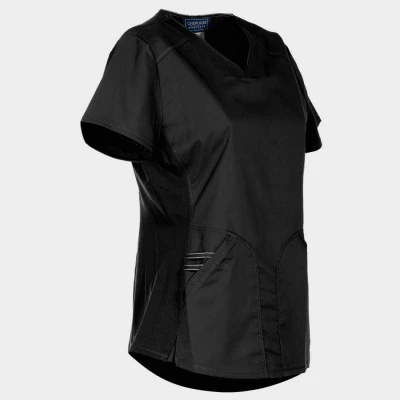 Women's medical tunic CHEROKEE V-NECK BLACK WWE601. / Stenso / Sanitara, Asistenti medicali, Curatenie