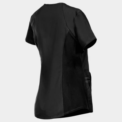Women's medical tunic CHEROKEE V-NECK BLACK WWE601. / Stenso / Sanitara, Asistenti medicali, Curatenie