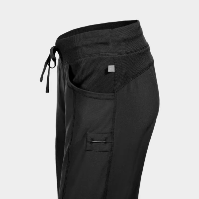 Pantaloni medicali pentru femei CHEROKEE NEGRU CKE1123A / Stenso / Sanitara, Asistenti medicali, Curatenie