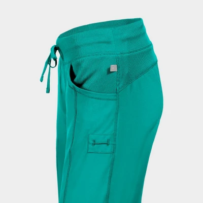 Pantaloni medicali pentru femei CHEROKEE PETROL DESCHIS CKE1123A / Stenso / Sanitara, Asistenti medicali, Curatenie