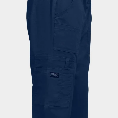 Pantaloni medicali CHEROKEE MR CARGO ALBASTRU ÎNCHIS WWE4005 / Stenso / Sanitara, Asistenti medicali, Curatenie