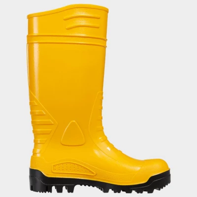 TORNADO S5 FO SR GALBEN/NEGRU Ghete de protecție / Stenso / Cizme protectie PVC, apa noroi, galosi PVC