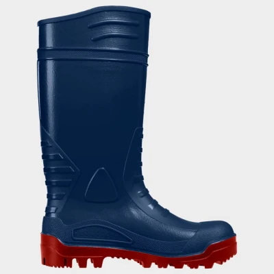 TORNADO S5 FO SR ALBASTRU/ROȘU Ghete de protecție / Stenso / Cizme protectie PVC, apa noroi, galosi PVC