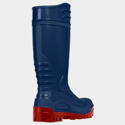 TORNADO S5 FO SR ALBASTRU/ROȘU Ghete de protecție / Stenso / Cizme protectie PVC, apa noroi, galosi PVC