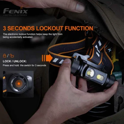 Lanternă frontală FENIX HM70R LED / Stenso / Lanterne cu prindere pe cap