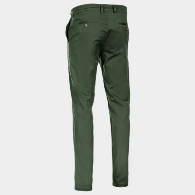 Pantaloni sport-eleganți STENSO CHINO VERDE ÎNCHIS DESCHIS / Stenso / Pantaloni softshell