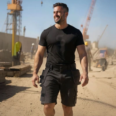 Pantaloni scurți de lucru TASK BLACK / Stenso / Pantaloni scurti