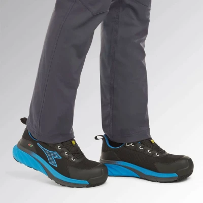 Încălțăminte de lucru DIADORA VORTEX DA2 LOW S3S SC SR HRO ESD BLACK/BLUE / Stenso / Pantofi protectie S3S